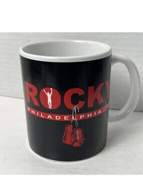 Rocky Philadelphia Mug Boxing Gloves Coffee Cup Movie Gift NIB